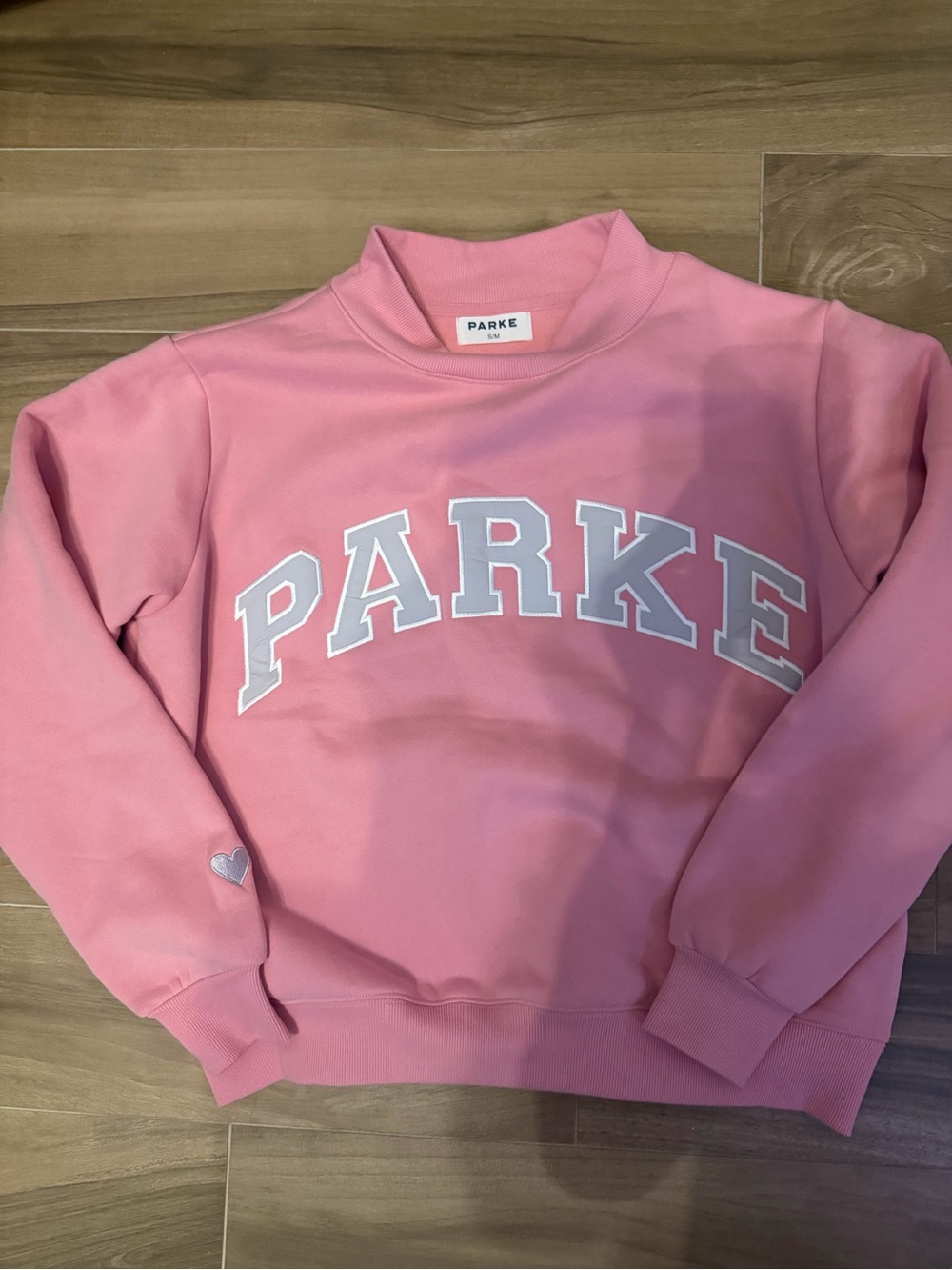 PARKE Valentines Day Variaty Mockneck Blush Plus Lavende Sweatshirt
